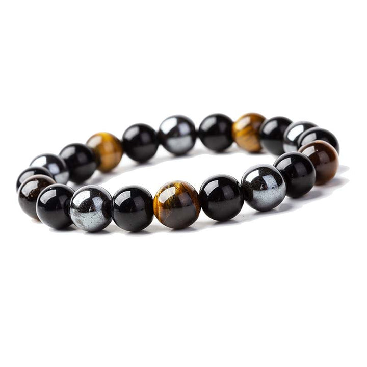 Buddha Stonesチベットタイガーアイブレスレットネックレスセット