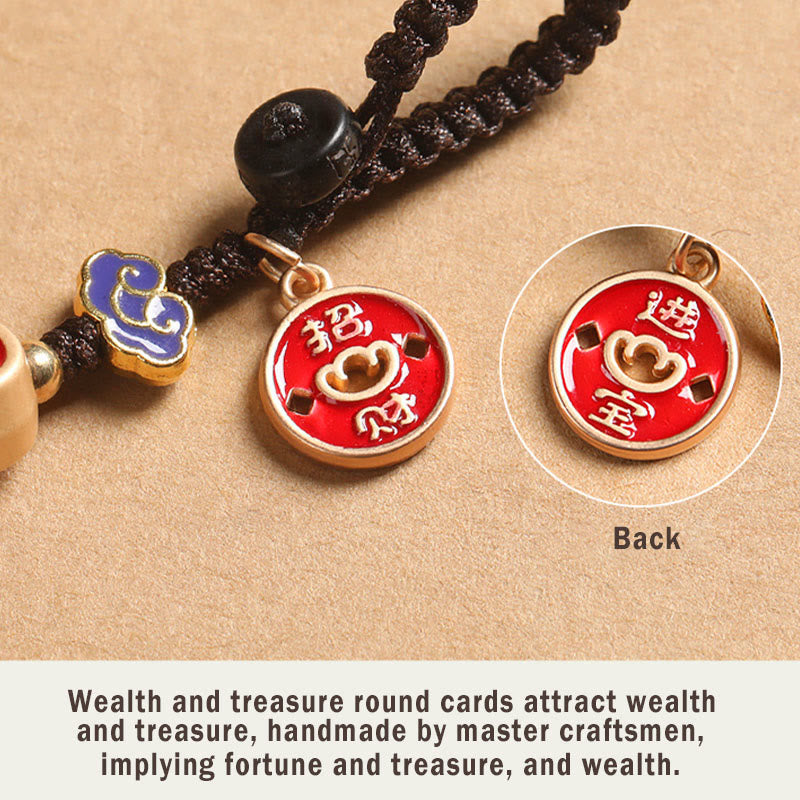 Buddha Stones黒檀の良い雲 平和 キーホルダー 携帯電話 吊り下げ装飾 - image 14