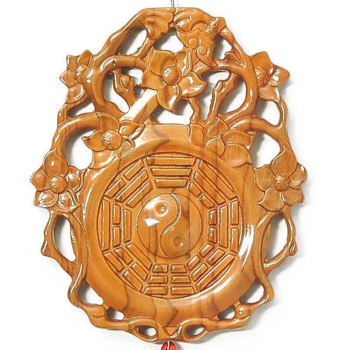 風水八卦図 桃の木の中国結びバランスエネルギーマップ