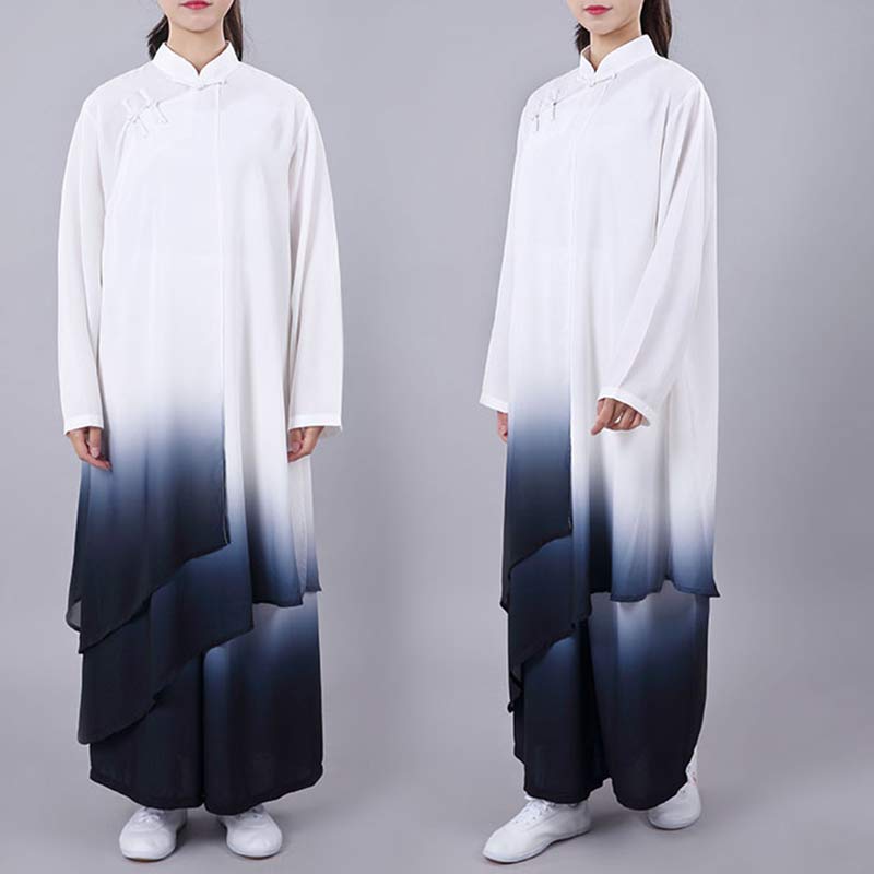 Buddha Stonesグラデーション絵画瞑想祈りスピリチュアル禅太極拳気功練習ユニセックス服セット