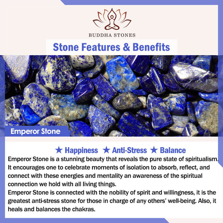 Buddha Stones天然皇帝石 水滴 葉っぱ型幸せのイヤリング - image 9