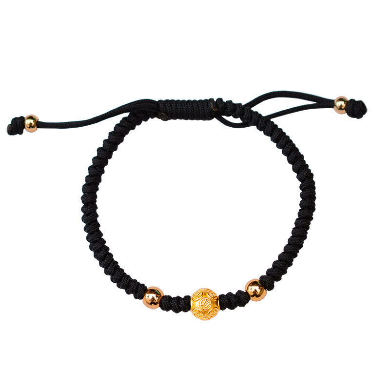 Buddha Stones999 スターリングシルバーオーム・マニ・パドメ・フム銅貨 幸運 強さ 紐 カップルブレスレット - image 4