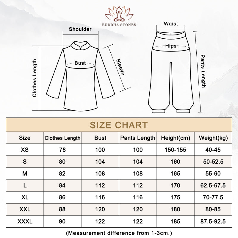 3点セット 水墨画 瞑想 祈り スピリチュアル 禅 太極拳 気功 練習 ユニセックス 服 セット - image 14
