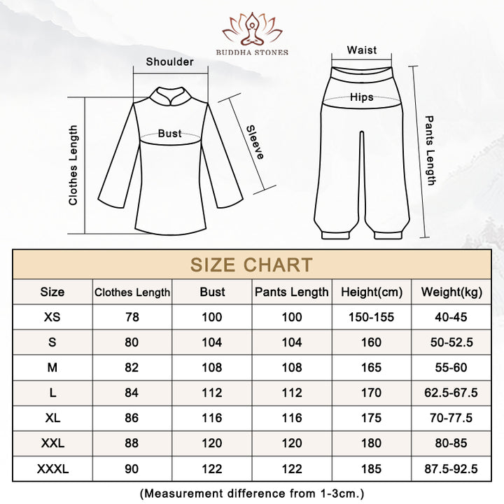 3点セット 水墨画 瞑想 祈り スピリチュアル 禅 太極拳 気功 練習 ユニセックス 服 セット - image 14