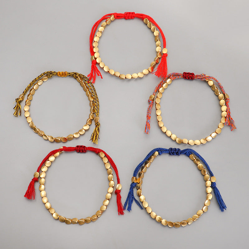 Buddha Stonesチベット銅ビーズヒーリング幸運ブレスレット - image 11