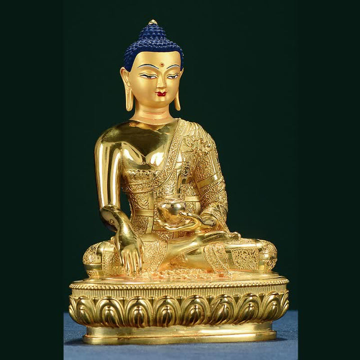 釈迦牟尼仏像悟りの銅像家へのお供え装飾