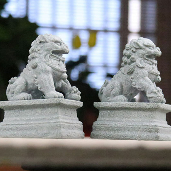 Buddha Stones獅子 福福犬 象 魔除け 祝福 室内装飾 - image 6