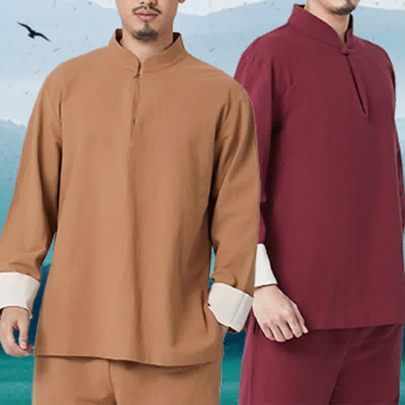 Buddha Stonesスピリチュアル 禅 瞑想 ヨガ 祈り 練習 コットン リネン 衣類 メンズ セット - image 2