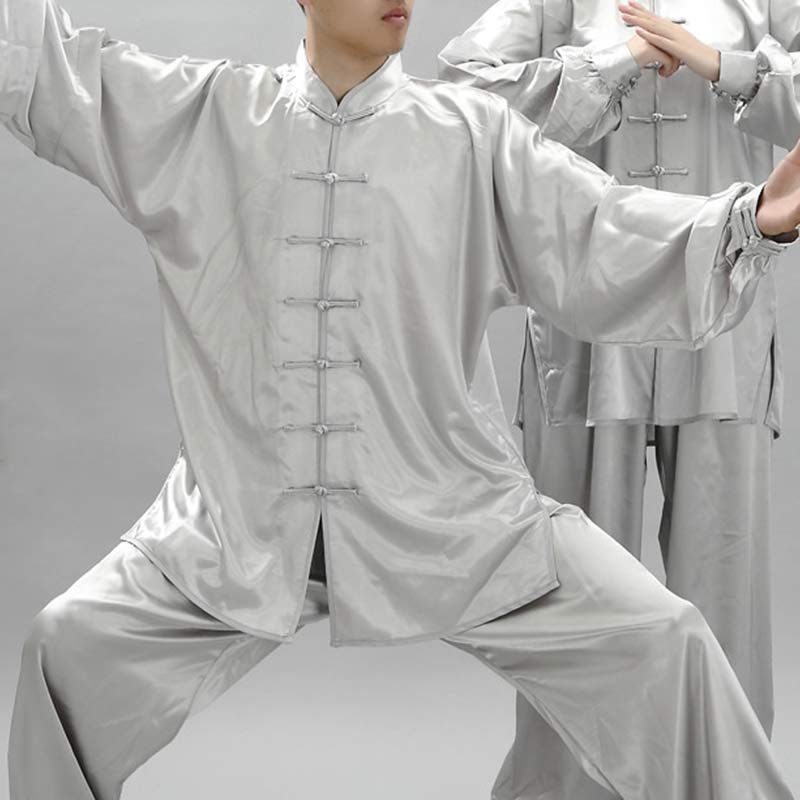 Buddha Stonesシンプルな柄 瞑想 祈り スピリチュアル 禅 太極拳 気功 練習 ユニセックス 服セット - ライトグレー - 3XL- 米国/UK/AU/ EUの2XLに適合 - image 15