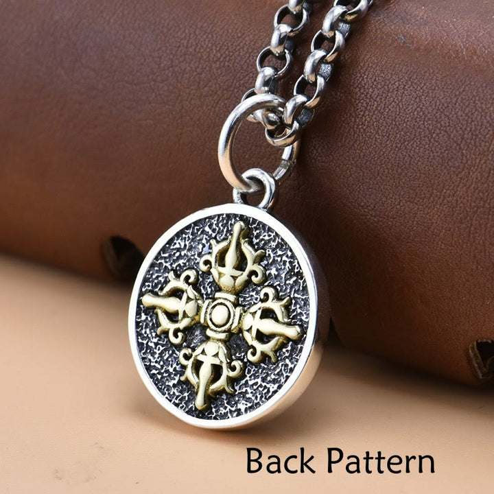 Buddha Stones925 スターリングシルバー ザキラム 富の女神 ドルジェ ヴァジュラ スピリチュアルネックレス ペンダント - image 3