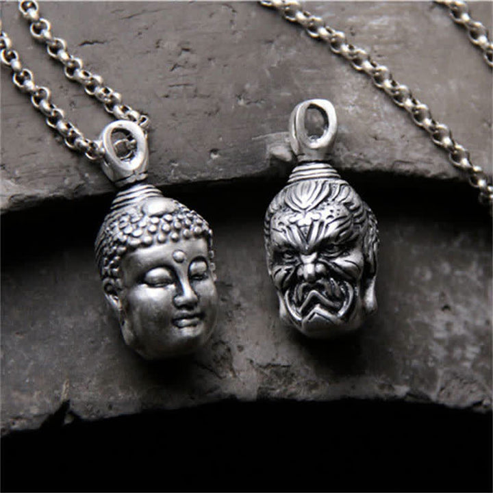 Buddha Stones999スターリングシルバー ブッダ デーモン セレニティ ネックレス ペンダント - image 1