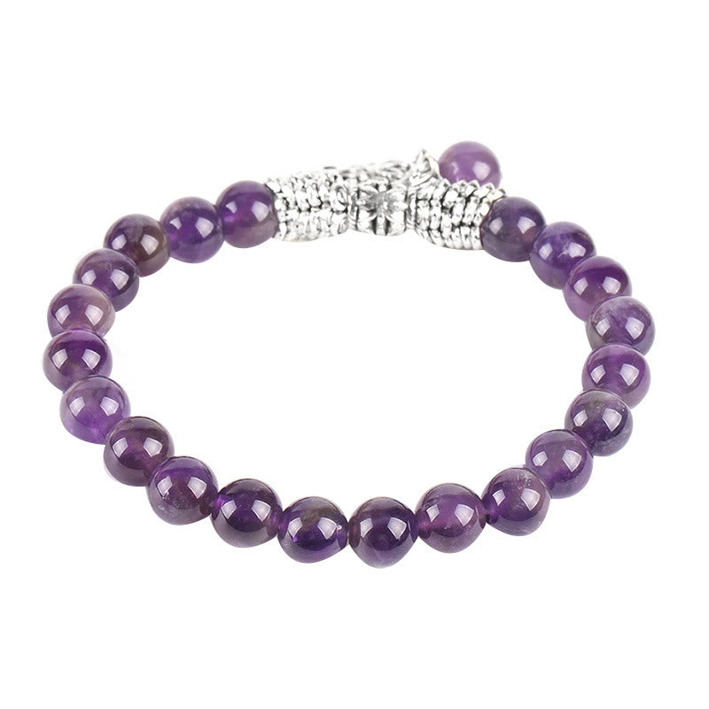 Buddha Stones天然石 生命の樹 ラッキーチャーム ストレッチブレスレット