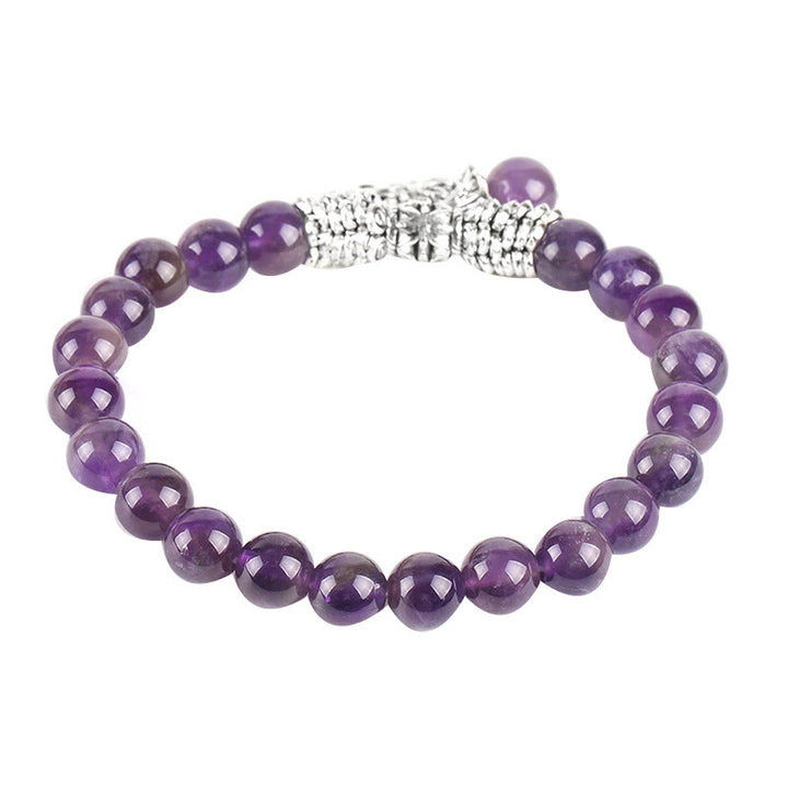 Buddha Stones天然石 生命の樹 ラッキーチャーム ストレッチブレスレット