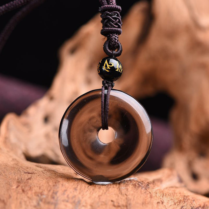 Buddha Stones チベット産黒曜石の守護ネックレス