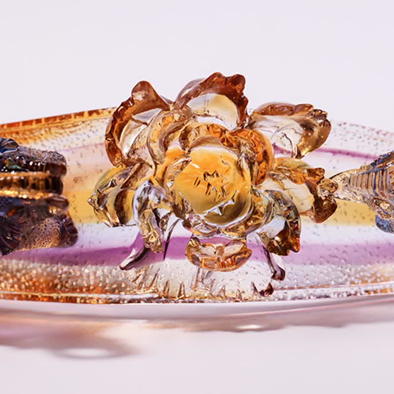 手作りのLiuliクリスタルRuyi象のアートピース、クリスタルベース付きホームデコレーション - image 11