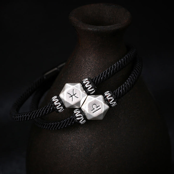 Buddha Stones999スターリングシルバー 12星座守護ハンドメイドストリングブレスレット - image 0