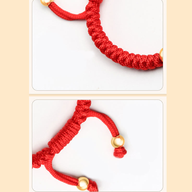 Buddha Stones999 スターリングシルバー 貔貅 富 キングコング ノットストリング 編み込み 子供用ブレスレット - image 7