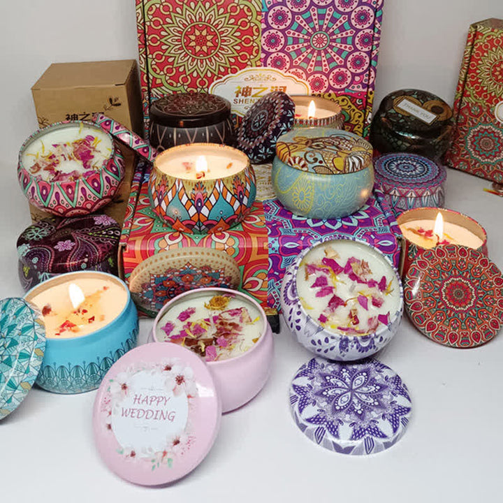 ホワイトティー、ジンジャーフラワー、ラベンダー、クチナシの香りのソイワックスキャンドル。ご家族やご友人へのギフトに。 - image 5