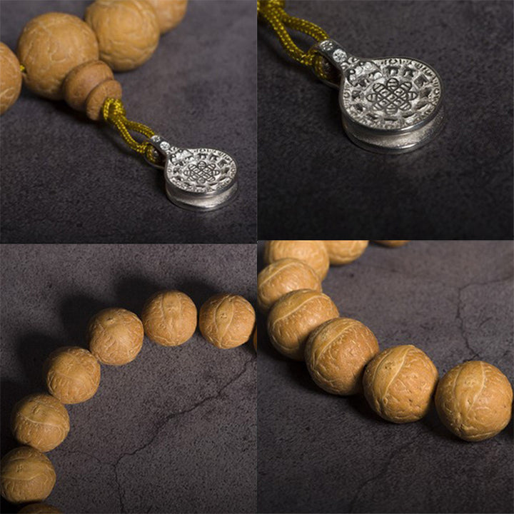 Buddha Stones菩提樹 幸運 縁起物Malaタッセル ポケットMala