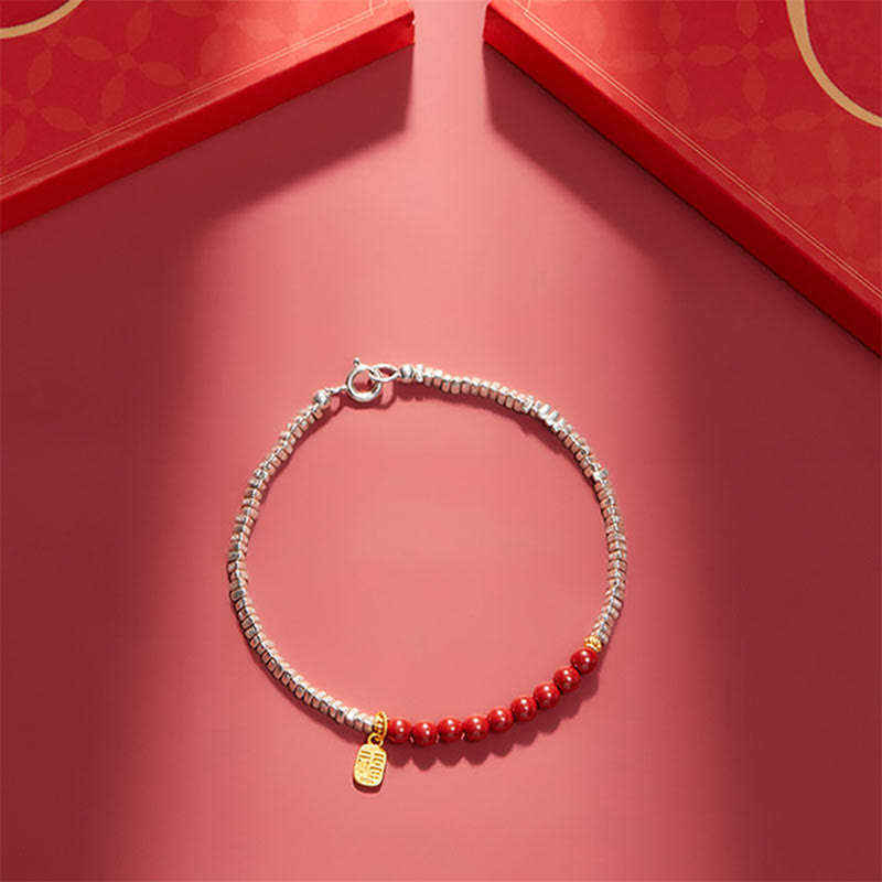 Buddha Stones925 スターリングシルバー 辰砂 フーキャラクター 祝福ブレスレット - image 7