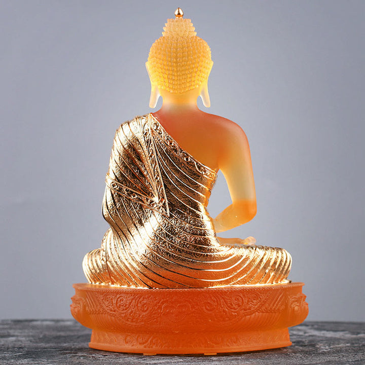 Buddha Stones手作り 置物 劉里 芸術作品 静寂の像 家へのお供え物 装飾 - image 3
