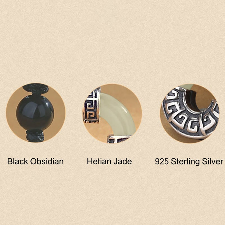 Buddha Stones925スターリングシルバー 天然和田翡翠平和のお守りチャーム繁栄のネックレスペンダント - image 8