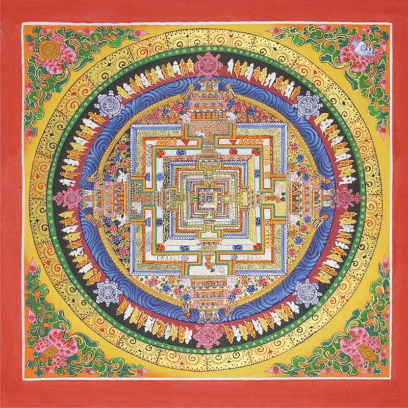 Buddha Stonesチベットタンカ画 祝福 手作り装飾