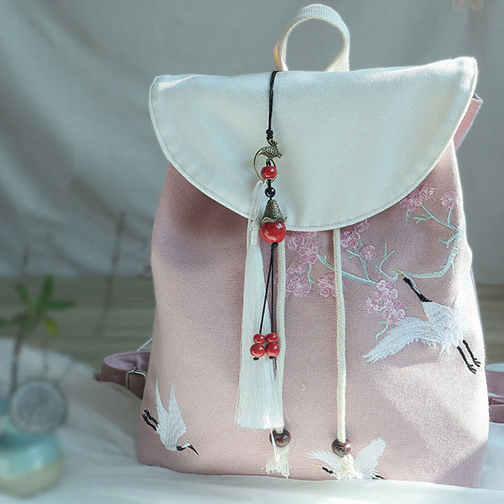 Buddha Stonesハンドメイド刺繍入り大容量キャンバスバックパック - image 34