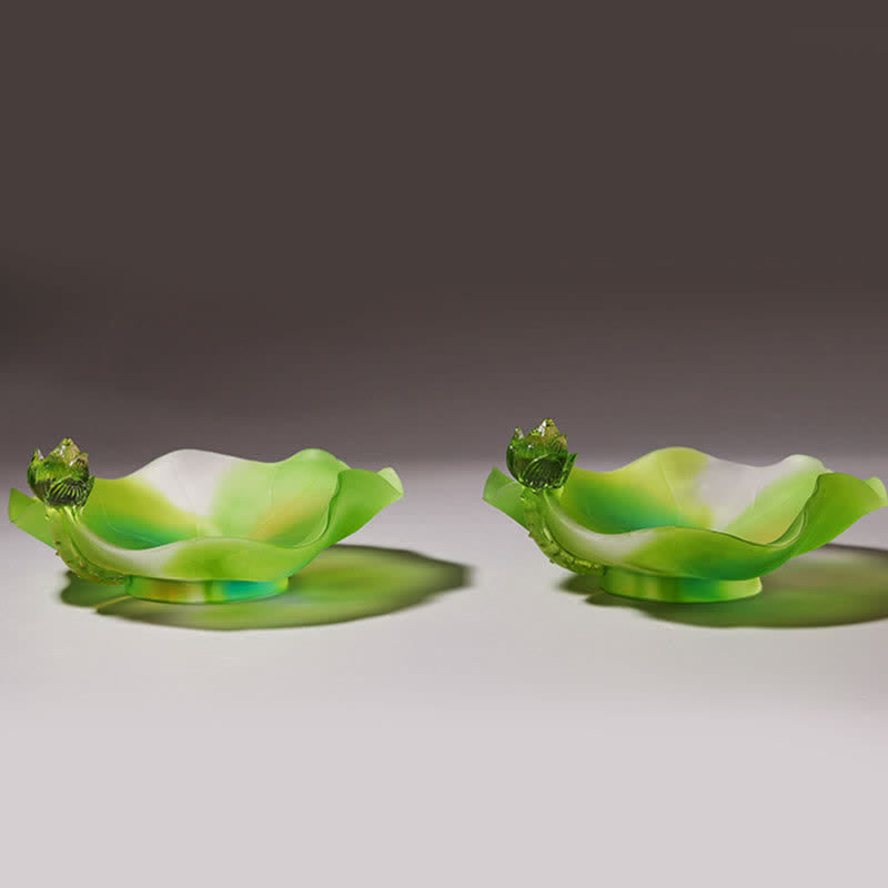 風水蓮手作りLiuliクリスタルアートピースホームオフィスの装飾品 - image 9