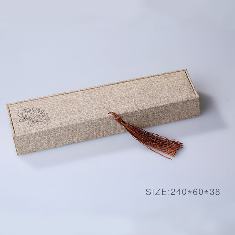 Buddha Stones蓮の模様 ジュエリー収納ボックス ギフトボックス タッセル
