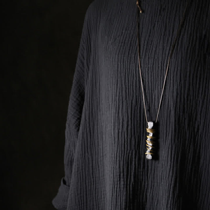 Buddha Stones、チベット産黒檀、真鍮製、バランスピースネックレスペンダント - image 11