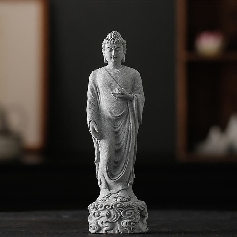 Buddha Stones瞑想仏縁起の良い雲デザイン静寂ホームデコレーション