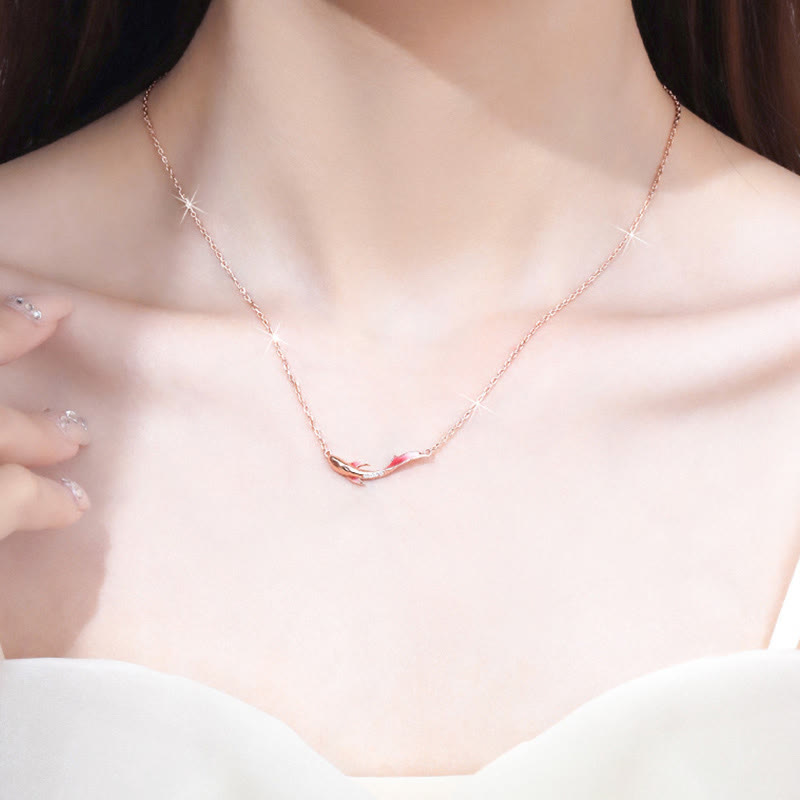 Buddha Stones925スターリングシルバー 鯉 幸運 ジルコン 繁栄 ネックレス ペンダント - image 4