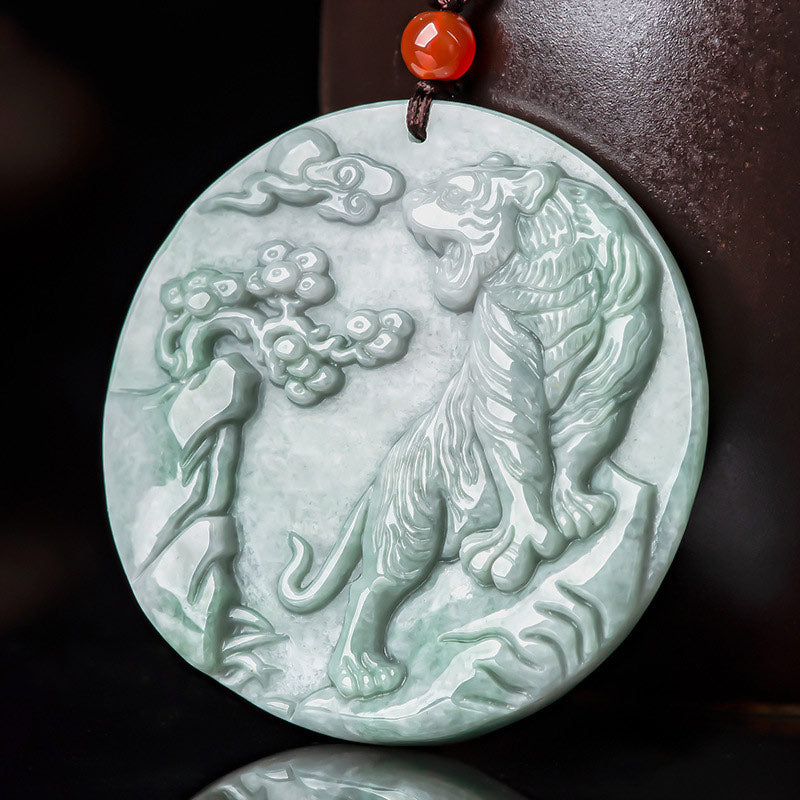 Buddha Stones十二支 虎 翡翠 守護 ネックレス 紐 ペンダント - image 2