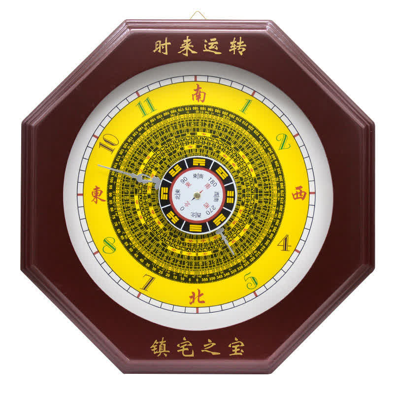 風水八卦図バランスエネルギーマップ壁掛け時計