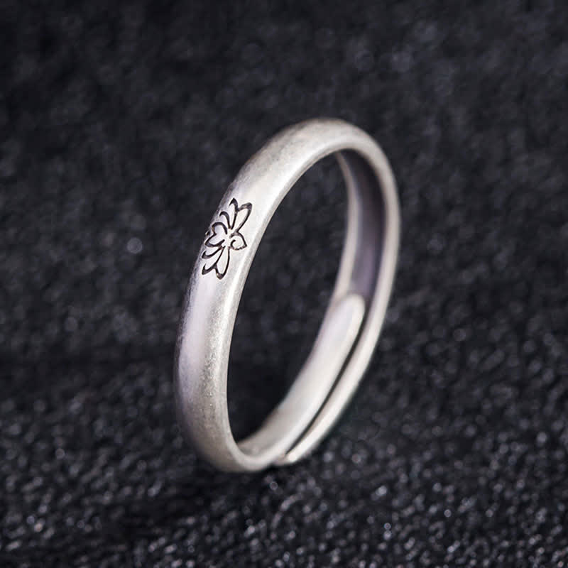 Buddha Stones925スターリングシルバー 蓮の花 悟りのリング - image 1