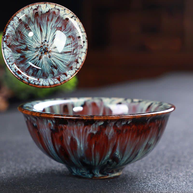 Buddha Stonesカラフル セラミック ティーカップ ホームオフィス ティーカップ - サドルブラウン - image 58