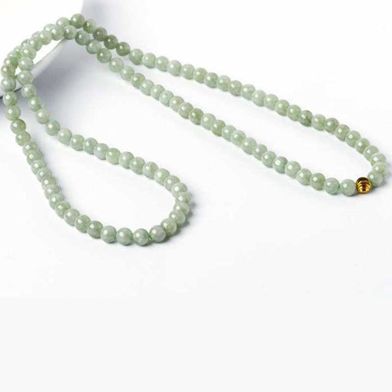 108個のビーズの翡翠の幸運のブレスレットのMala