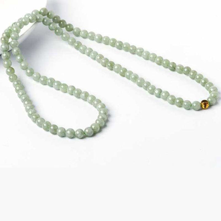 108個のビーズの翡翠の幸運のブレスレットのMala