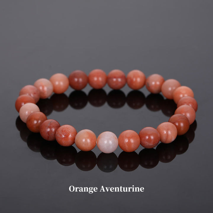 Buddha Stones天然石クォーツヒーリングビーズブレスレット