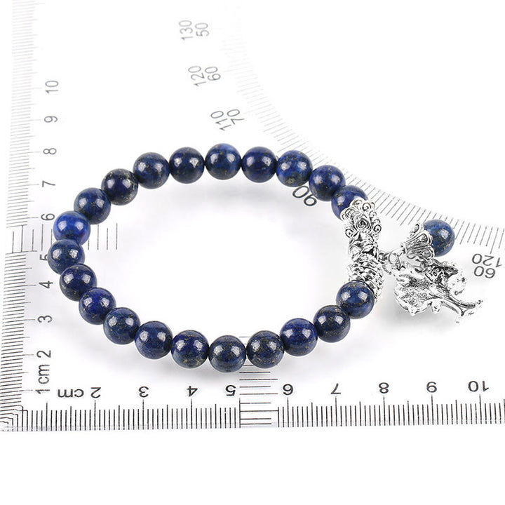 Buddha Stones天然石 生命の樹 ラッキーチャーム ストレッチブレスレット