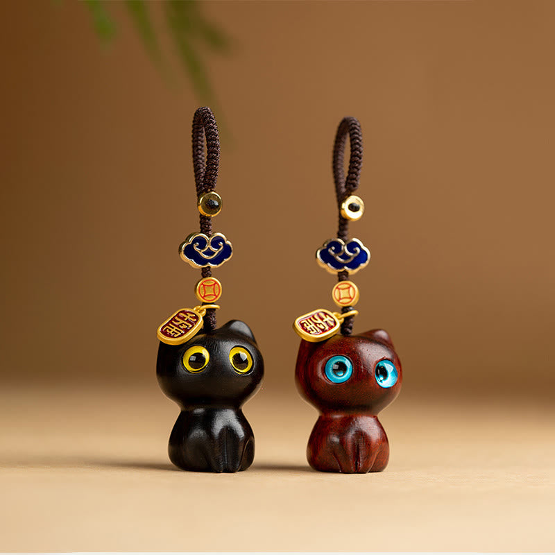 Buddha Stones小葉紫檀黒檀守護 キーホルダー 携帯電話 吊り下げ 飾り - image 11