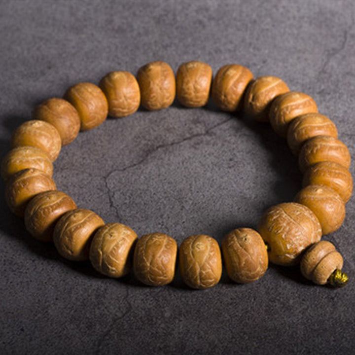 Buddha Stones菩提樹 幸運 縁起物Malaタッセル ポケットMala