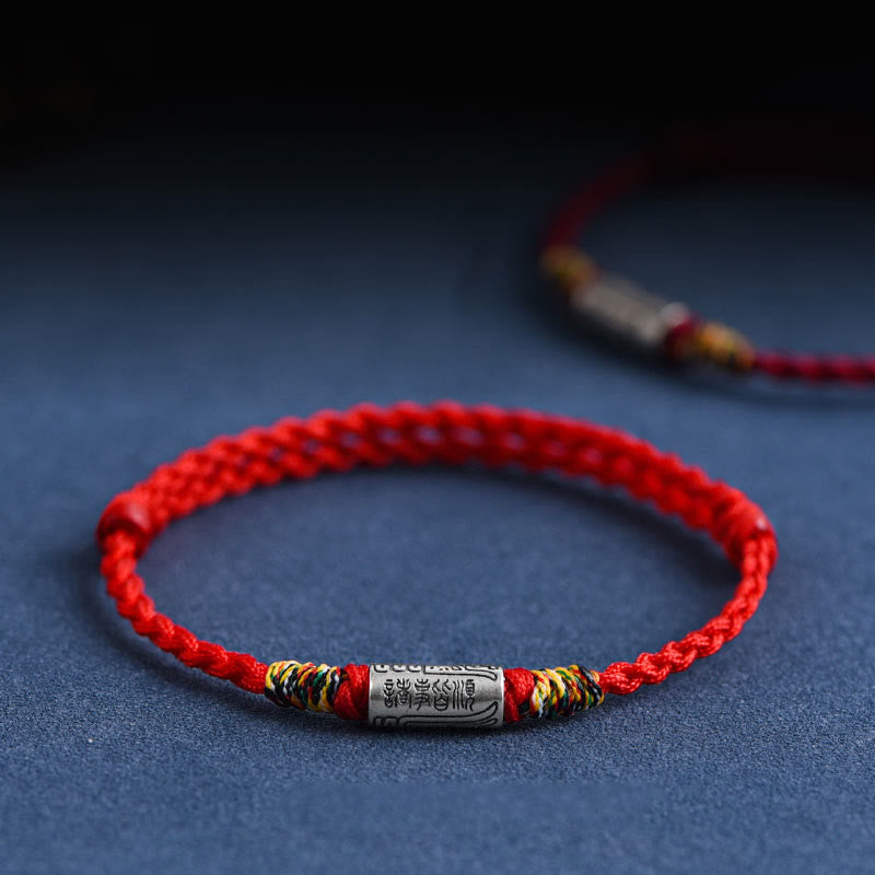 Buddha Stones手作り 925スターリングシルバー 万事うまくいくデザイン 保護強さブレスレットアンクレット - image 0