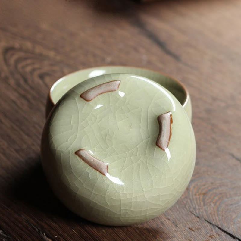 Buddha Stonesカラフルな鯉の陶器ティーカップ カンフーティーカップボウル