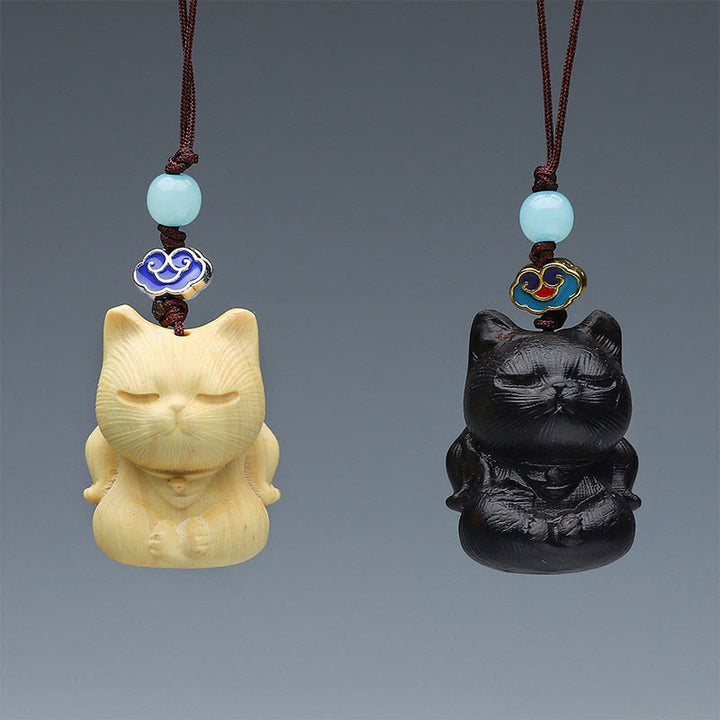 Buddha Stones緑 白檀 ミニ かわいい 動物 ウサギ 猫 鹿 クジラ 繁栄 携帯電話 吊り下げ 飾り - image 15