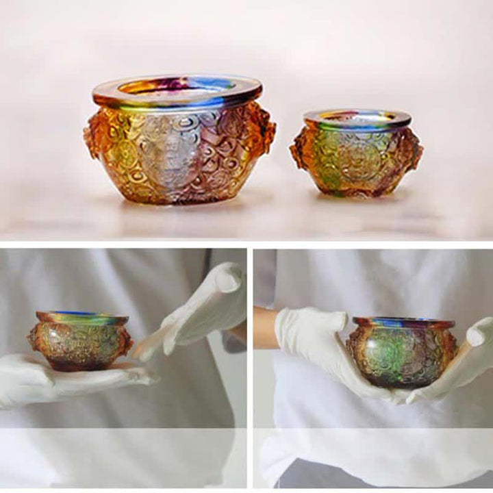 手作りのLiuliクリスタル宝ボウルアートピースホームデコレーション - image 19