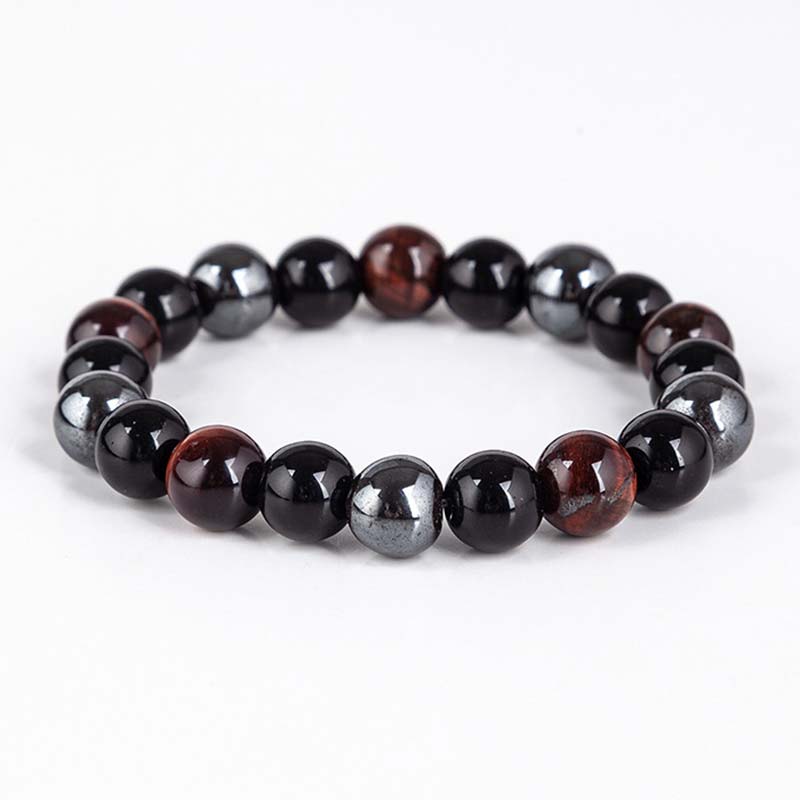 Buddha Stonesチベットタイガーアイブレスレットネックレスセット