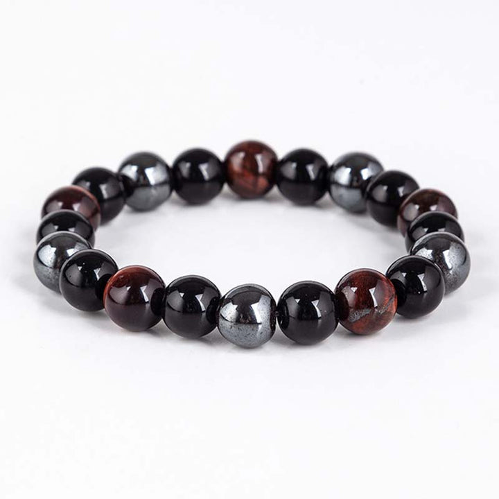 Buddha Stonesチベットタイガーアイブレスレットネックレスセット