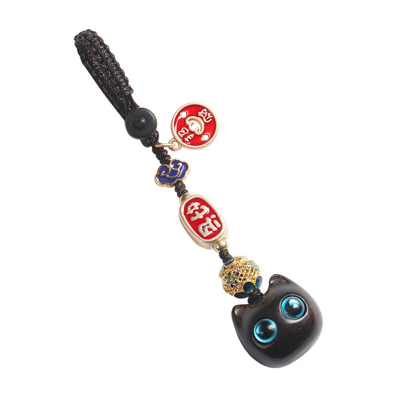 Buddha Stones黒檀の良い雲 平和 キーホルダー 携帯電話 吊り下げ装飾 - image 18
